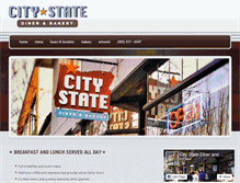 Tablet Screenshot of citystatediner.com